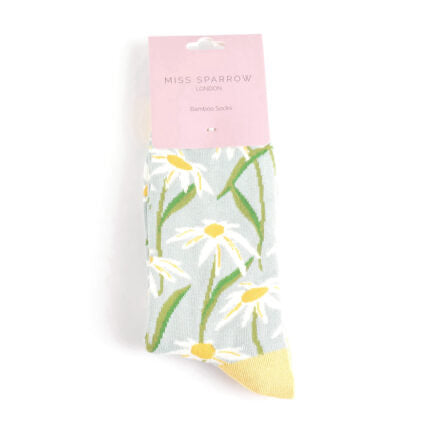 Bamboo Socks For Women - Oxeye Daisies