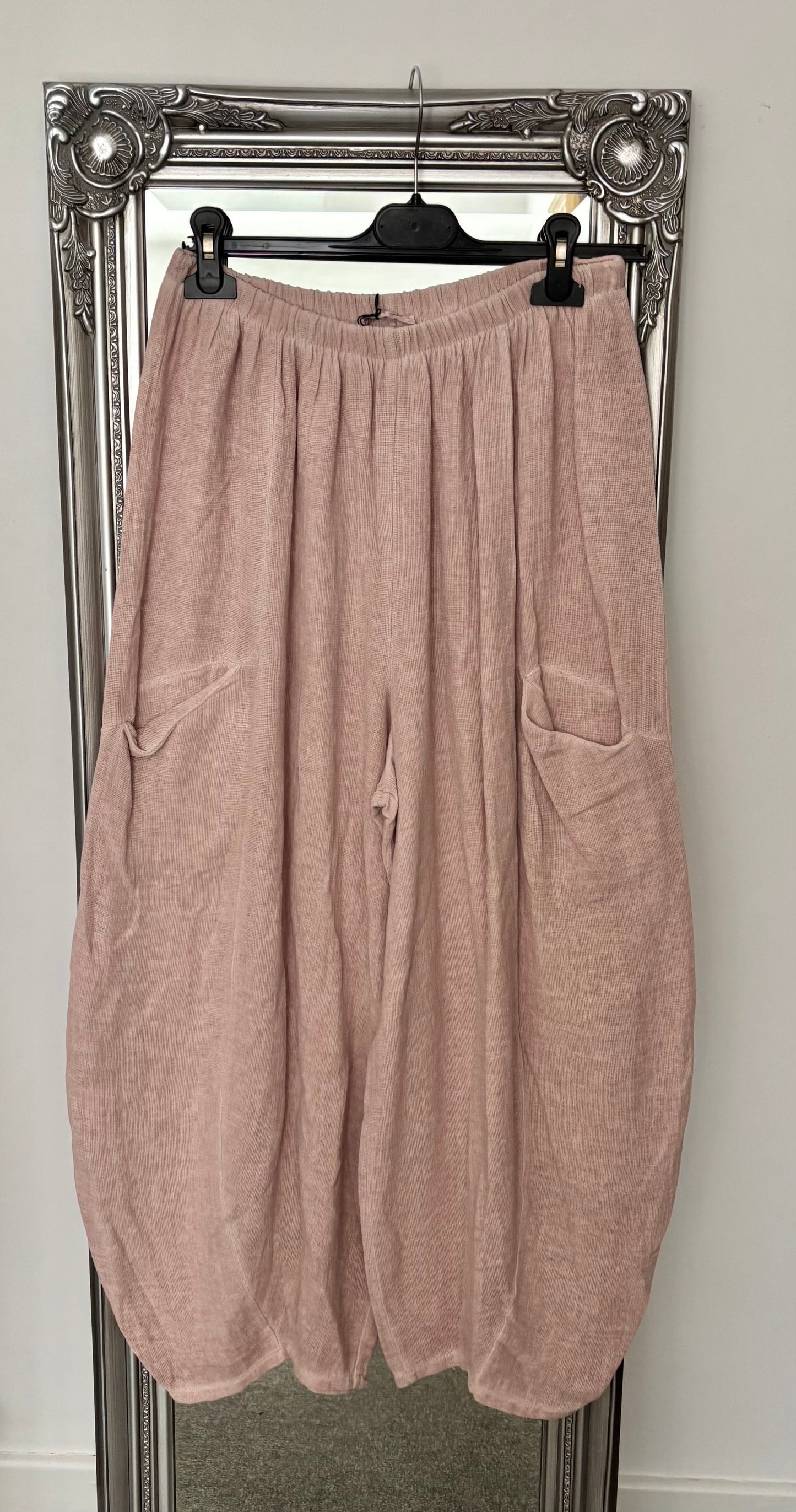 Cotton/Linen Balloon Trousers