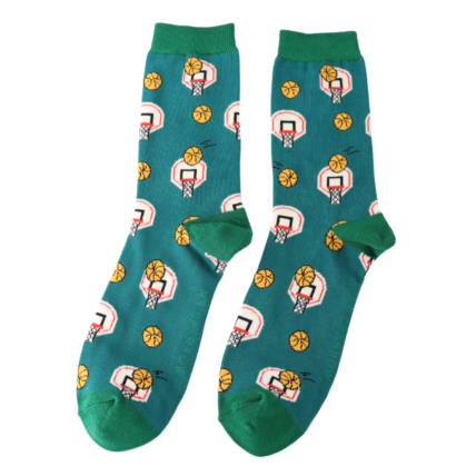 Bamboo Socks For Men - Basket Ball