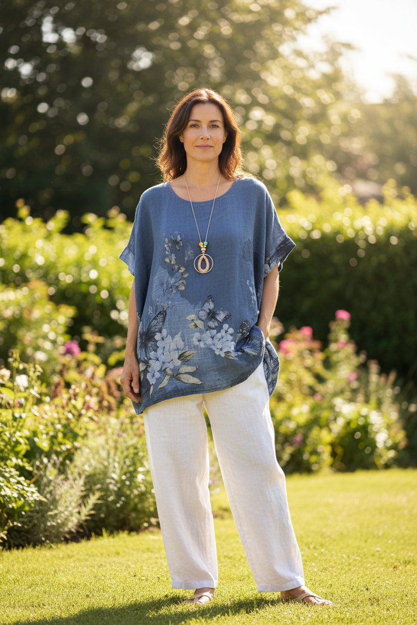 Short Sleeve Cotton Tunic