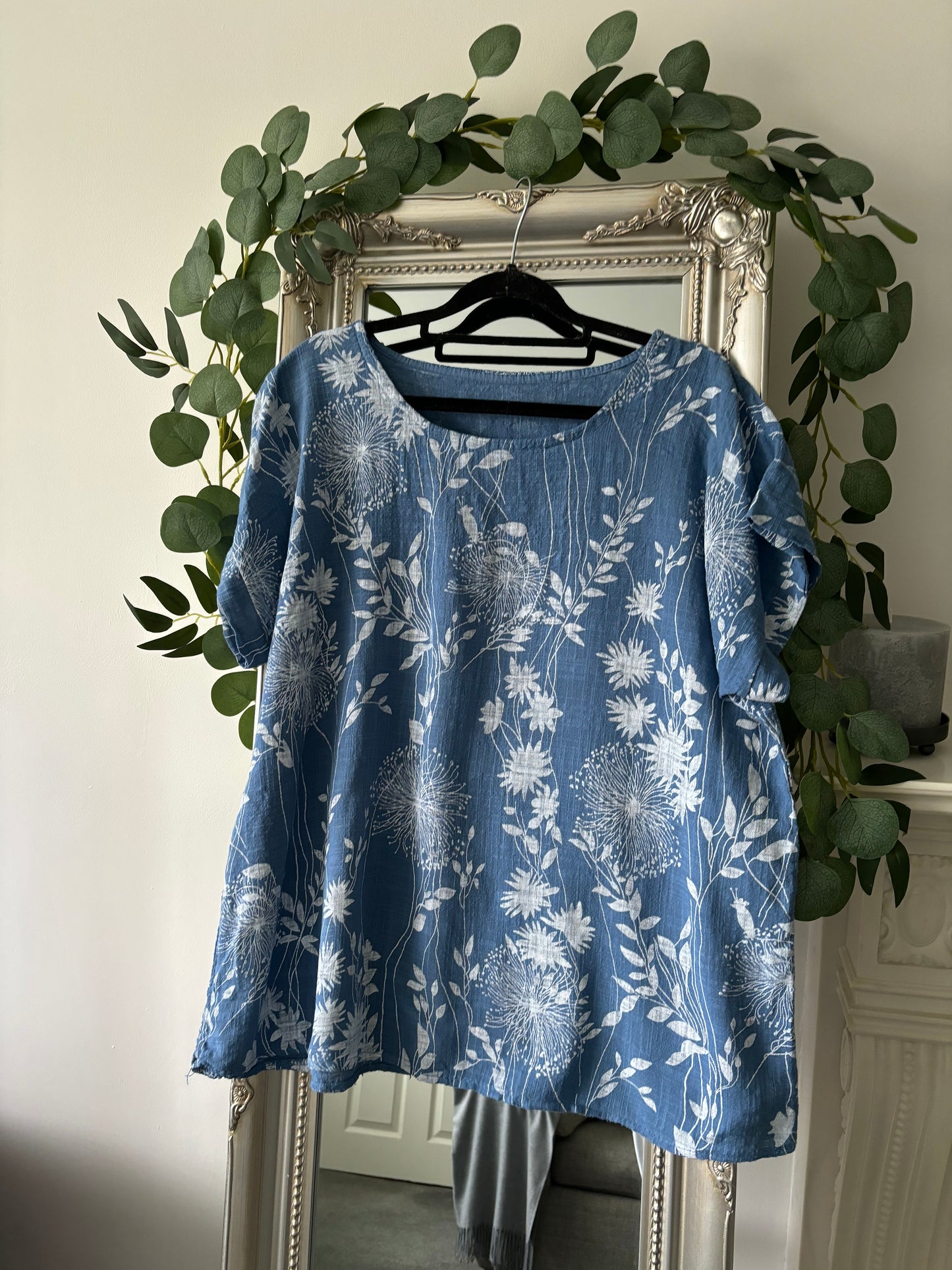 Cap Sleeve Cotton Tunic