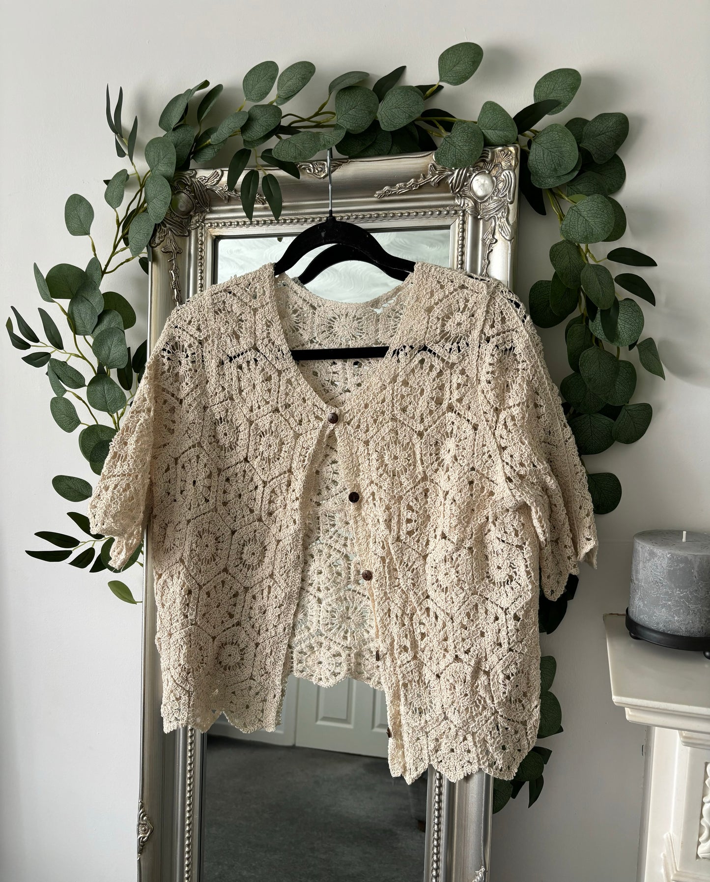 Cotton Crochet Jacket