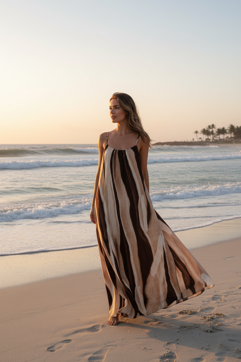 Two Tone Maxi Dress