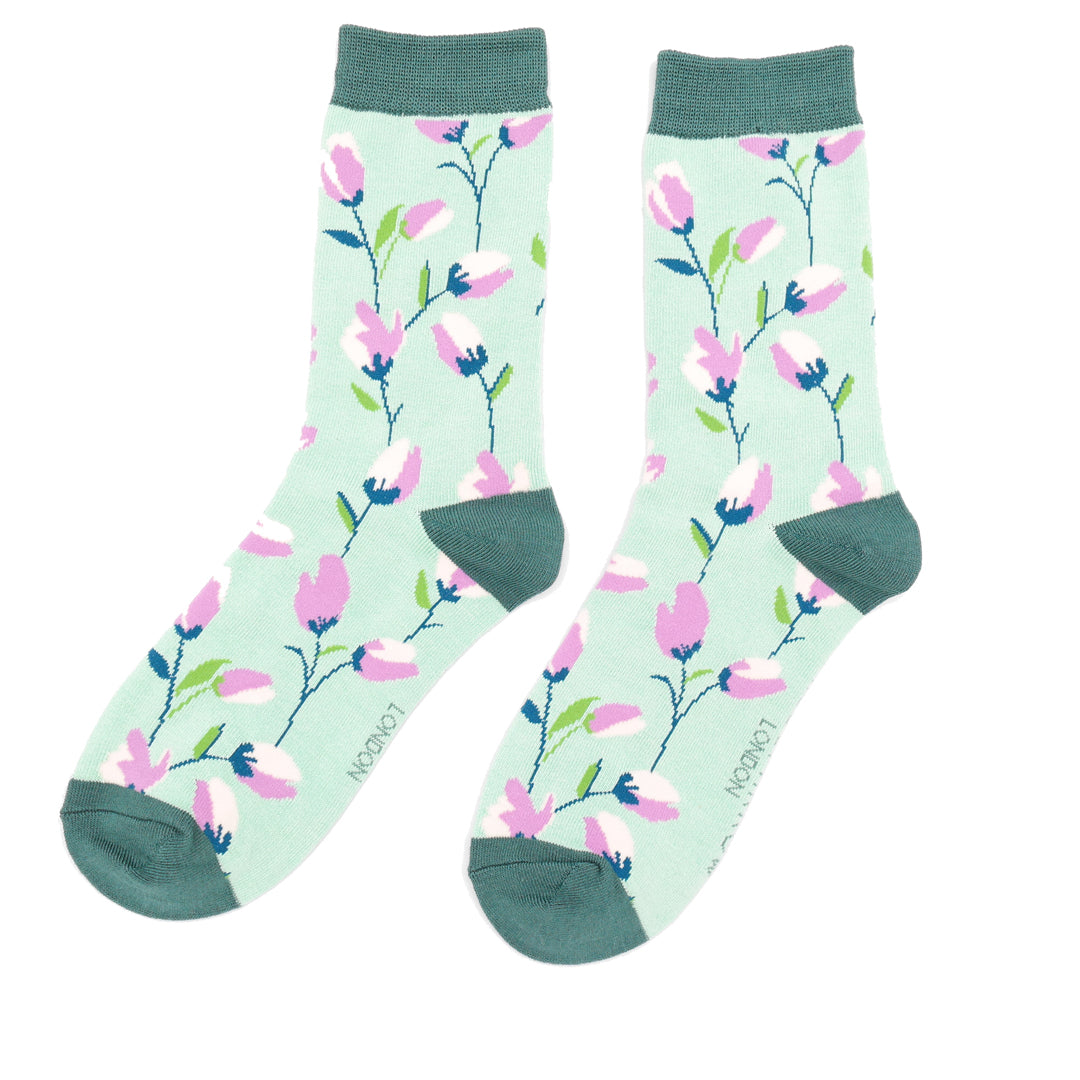 Bamboo Socks For Women - Ditsy Floral