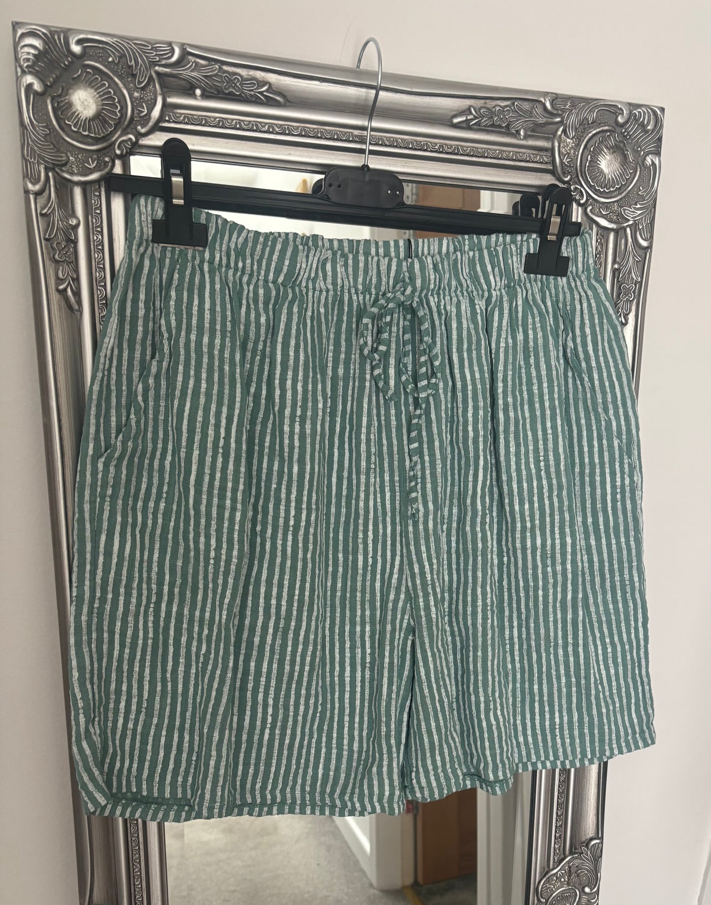 Cotton Stripe Shorts