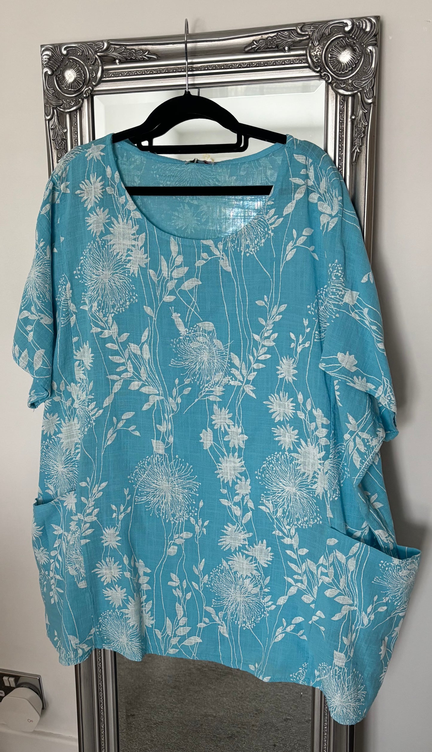 Cotton Plus Size Tunic With Pockets