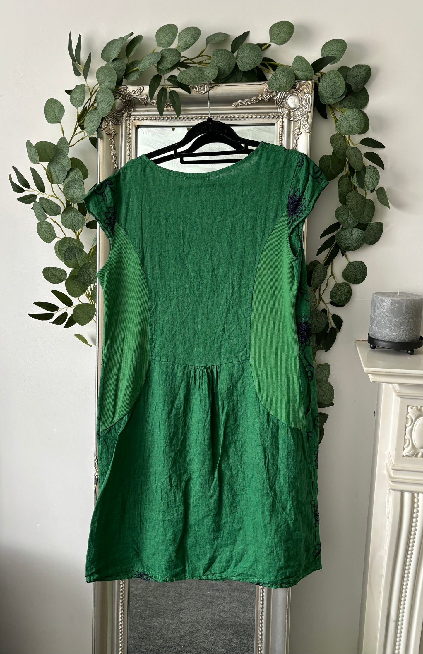 Linen Embroidered Dress