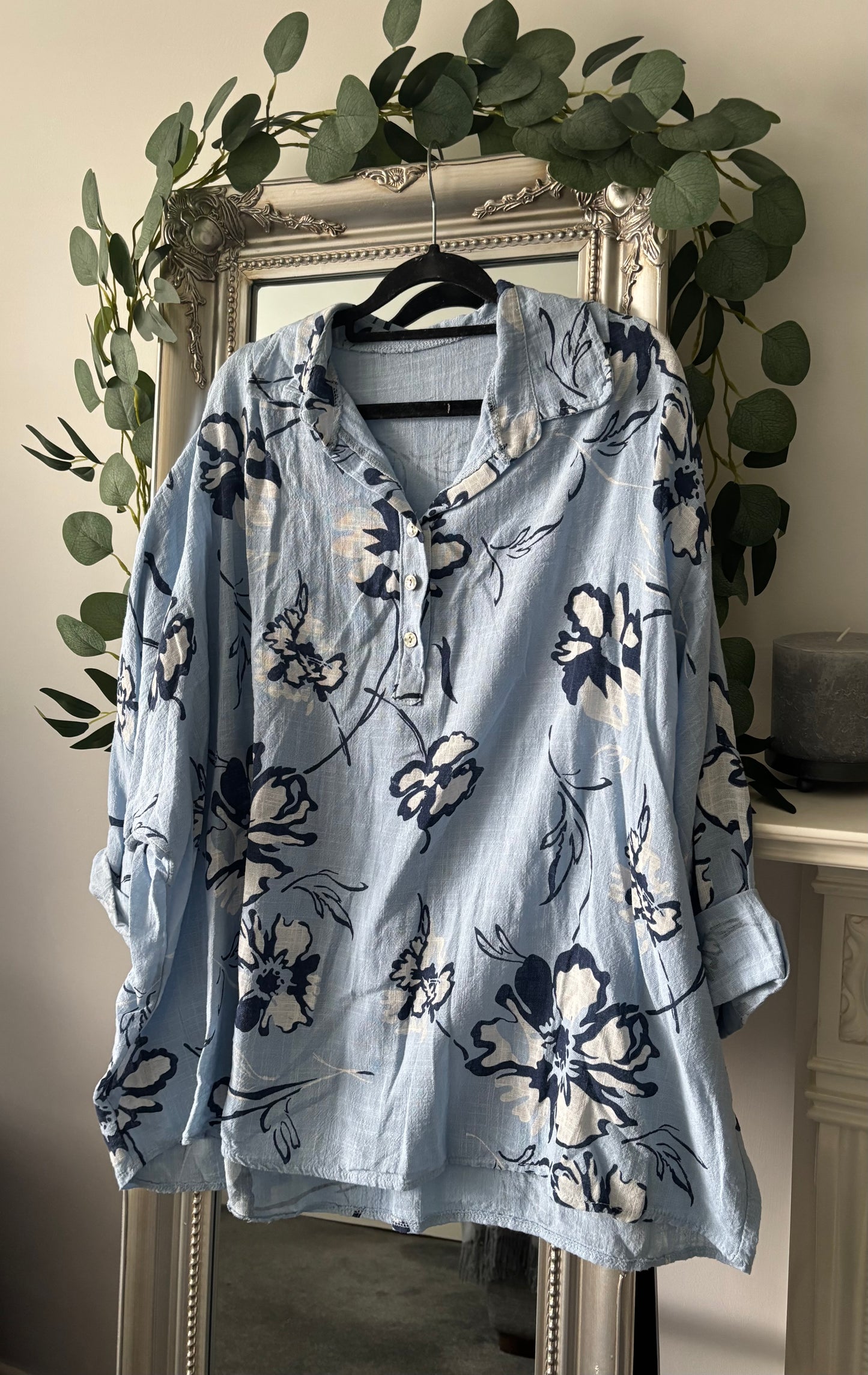 Plus Size Cotton Shirt