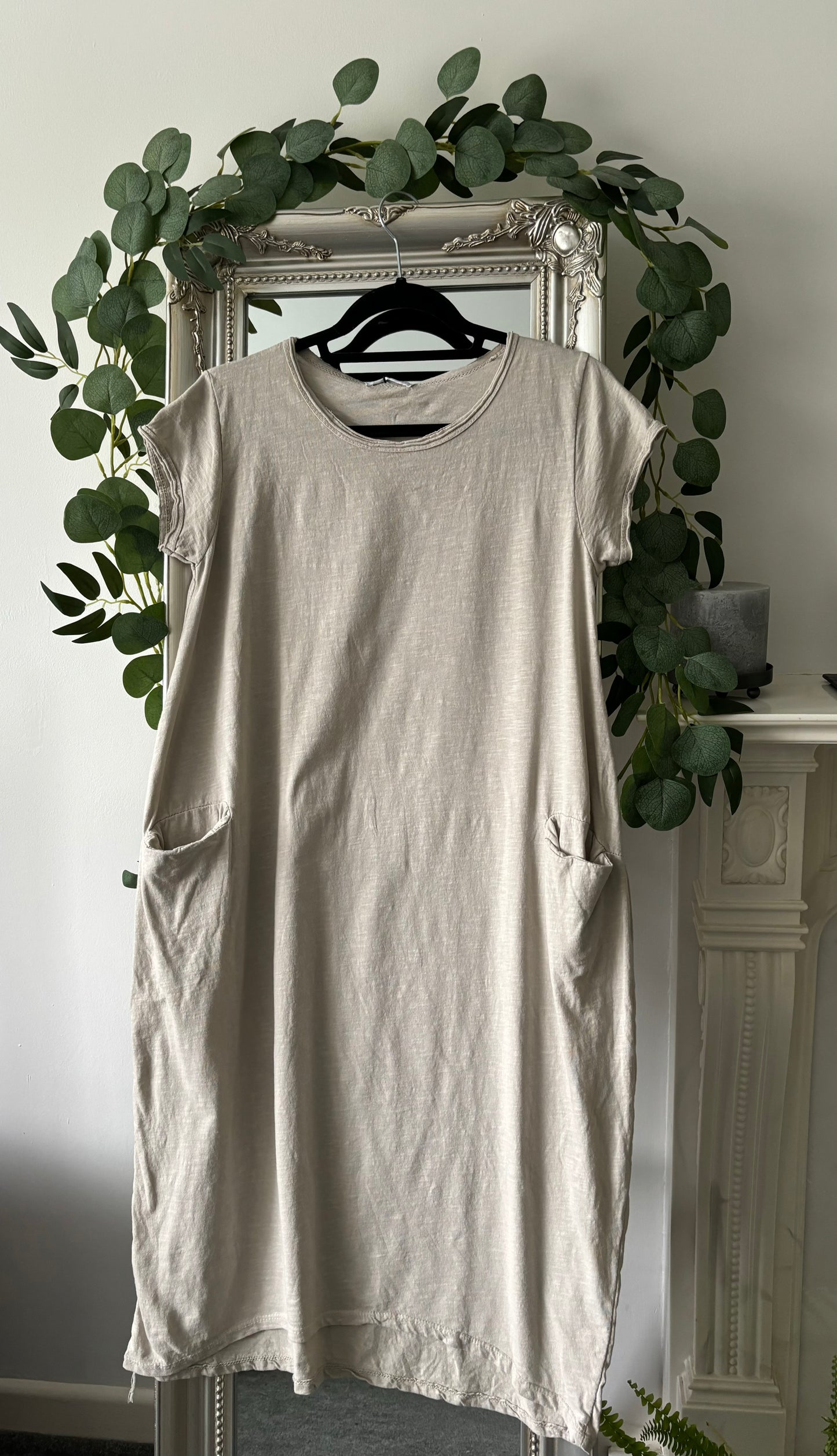 Plain Cotton Jersey Dress