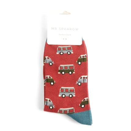 Bamboo Socks For Men - Vintage Vehicles