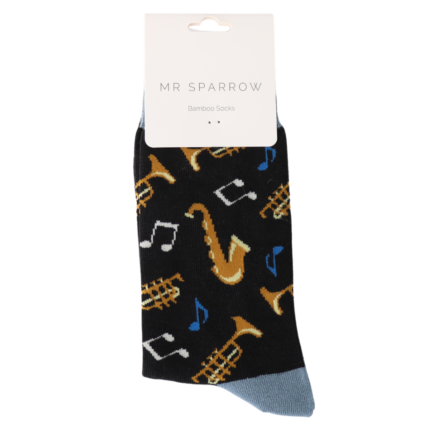 Bamboo Socks For Men - Brass Band
