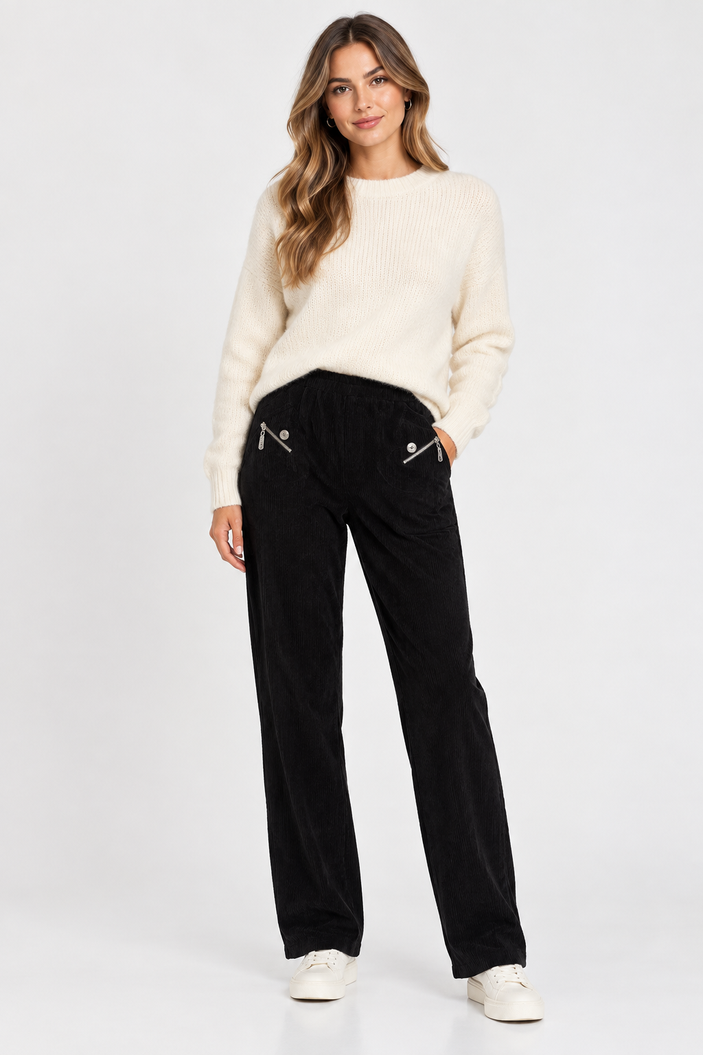 Cord Trousers - Black