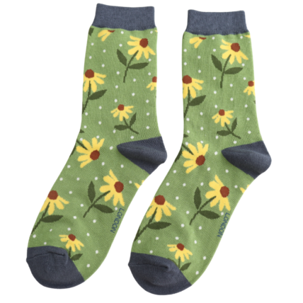 Bamboo Socks For Women - Sunflowers