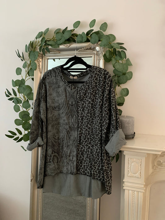 Animal/Paisley Print Tunic