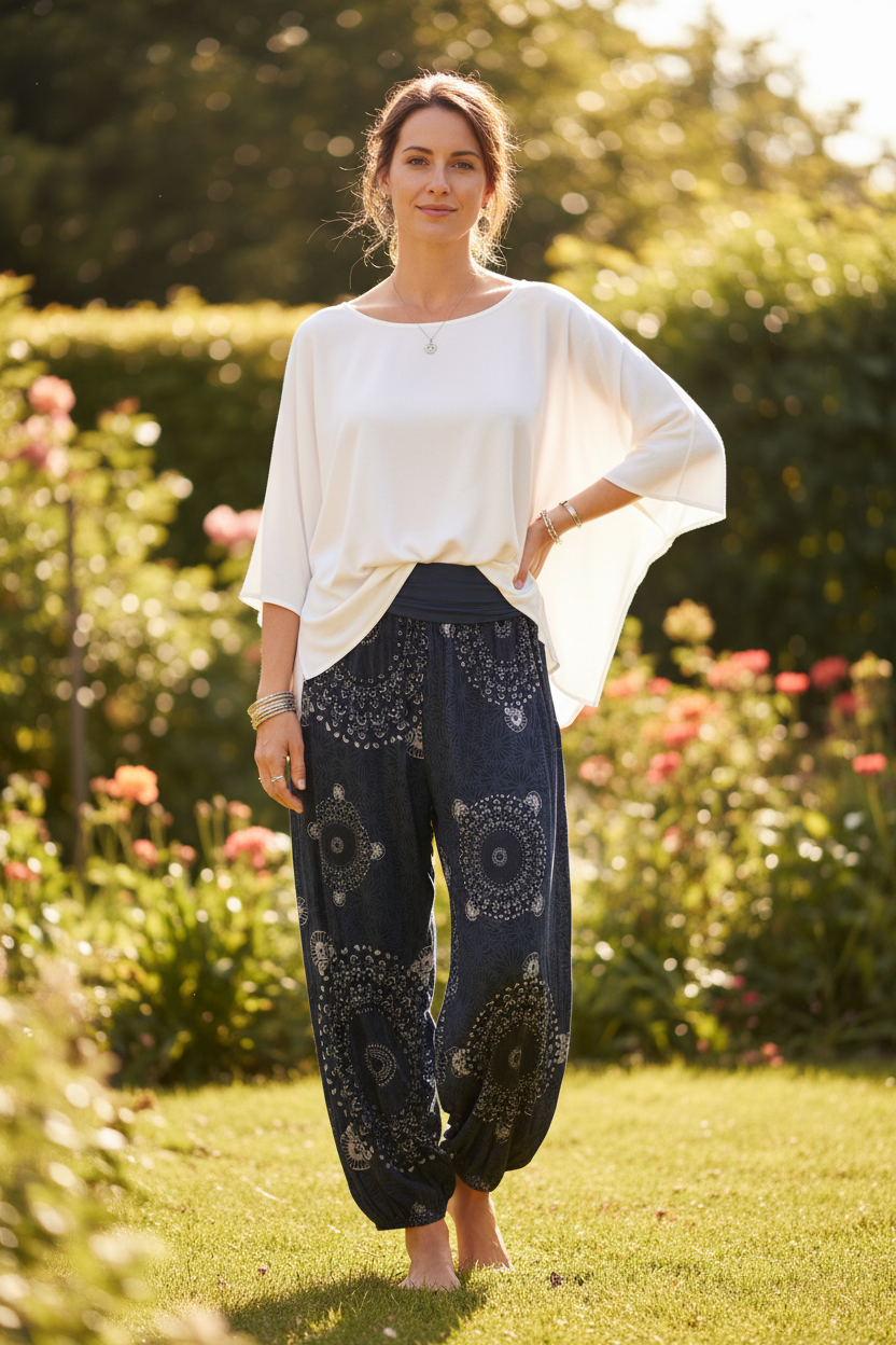 Mandalay Print Harem Trousers