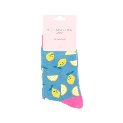 Bamboo Socks For Women - Lemons