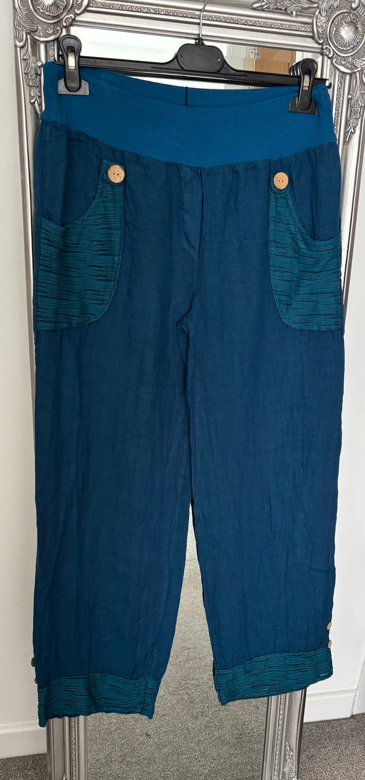 Plain Linen Trousers