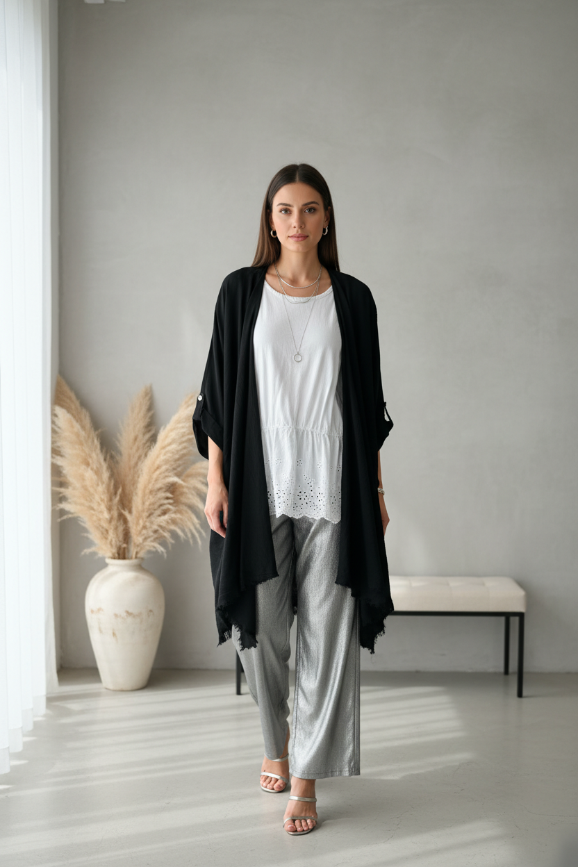 Plus Size Crinkle Jacket