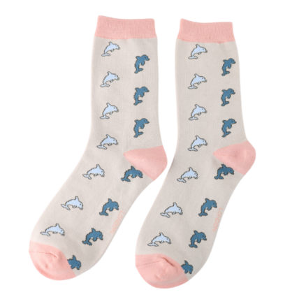 Bamboo Socks For Women - Dolphins