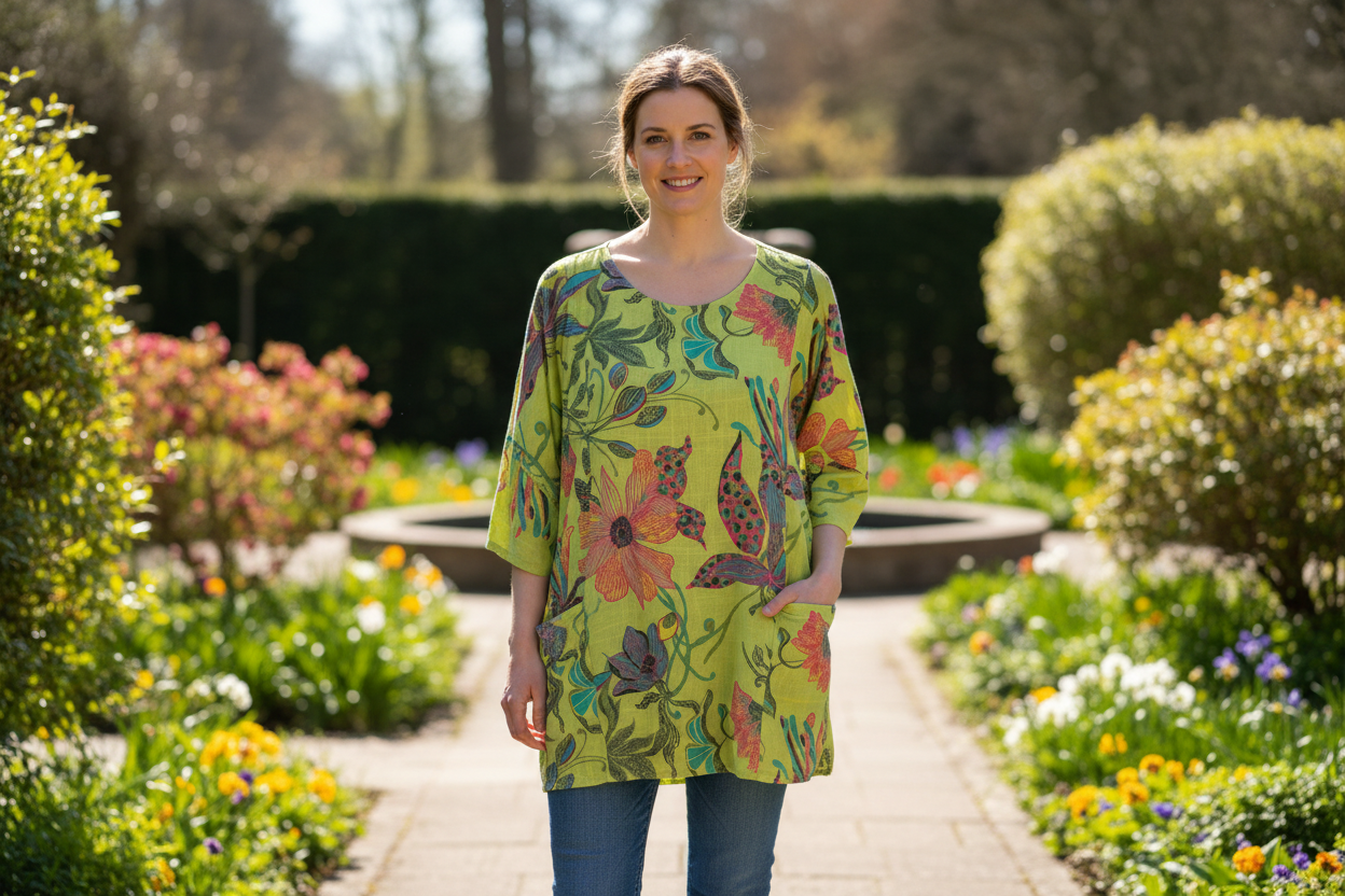 Cotton Orchid Print Tunic