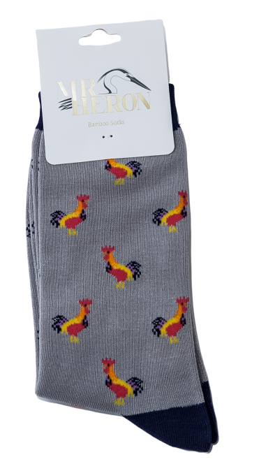 Bamboo Socks For Men - Roosters