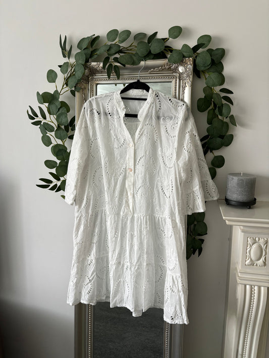 Cotton Broderie Anglaise Tunic/Dress