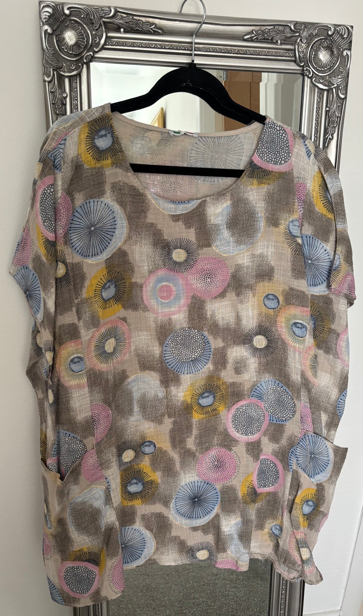 Cotton Plus Size Tunic With Pockets
