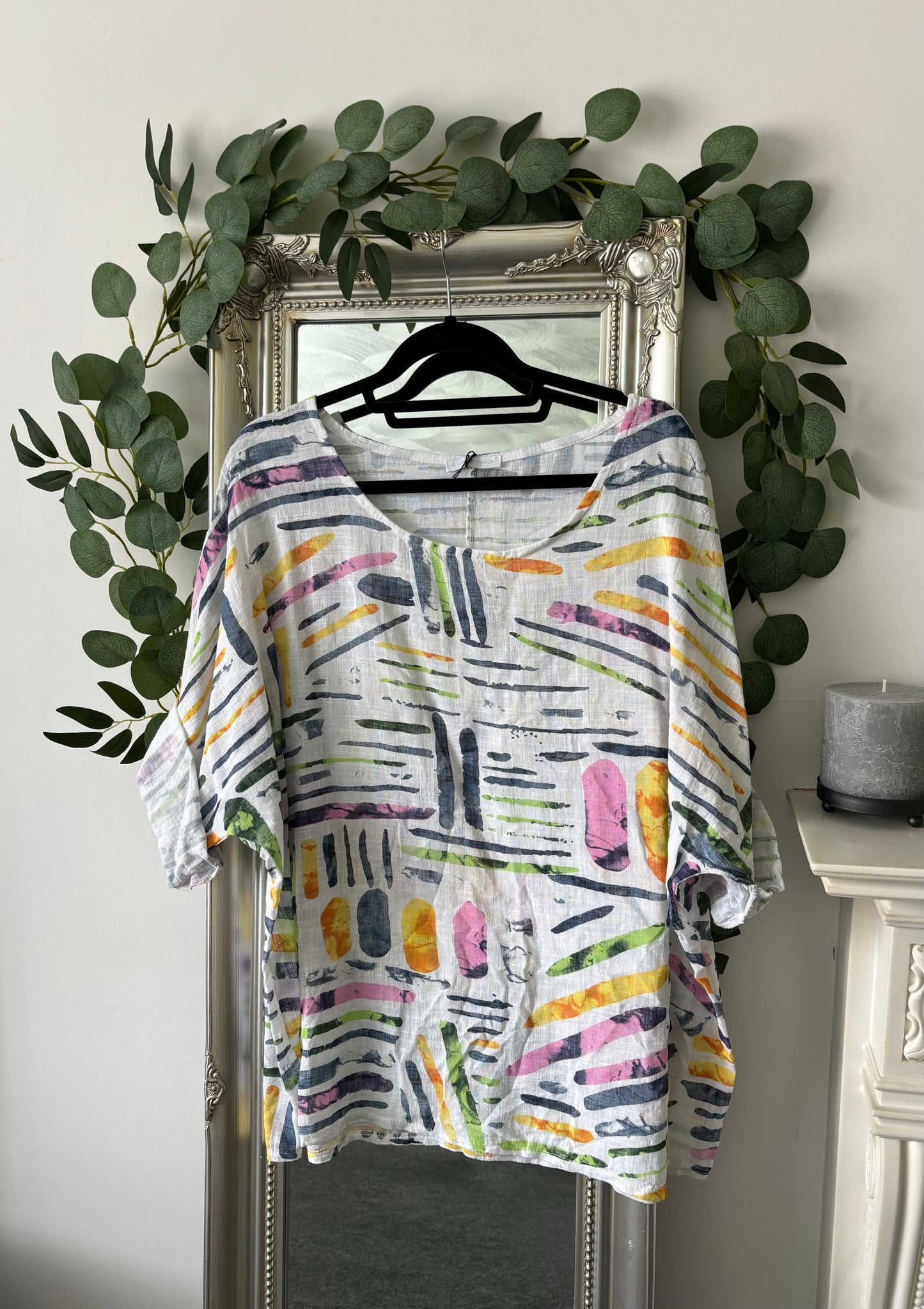 Cotton Colour Sticks Print Tunic