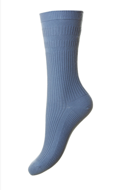 Cotton Rich Softop/Comfort Top Socks For Women - Plain