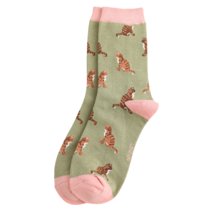 Bamboo Socks For Women - Tabby Cats