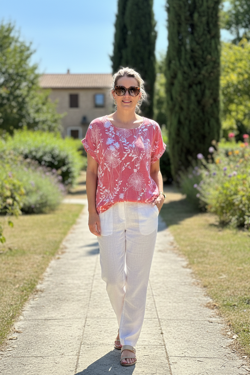 Cap Sleeve Cotton Tunic
