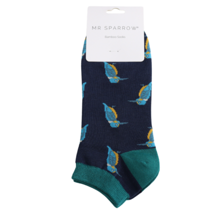 Bamboo Trainer Socks For Men - Kingfishers