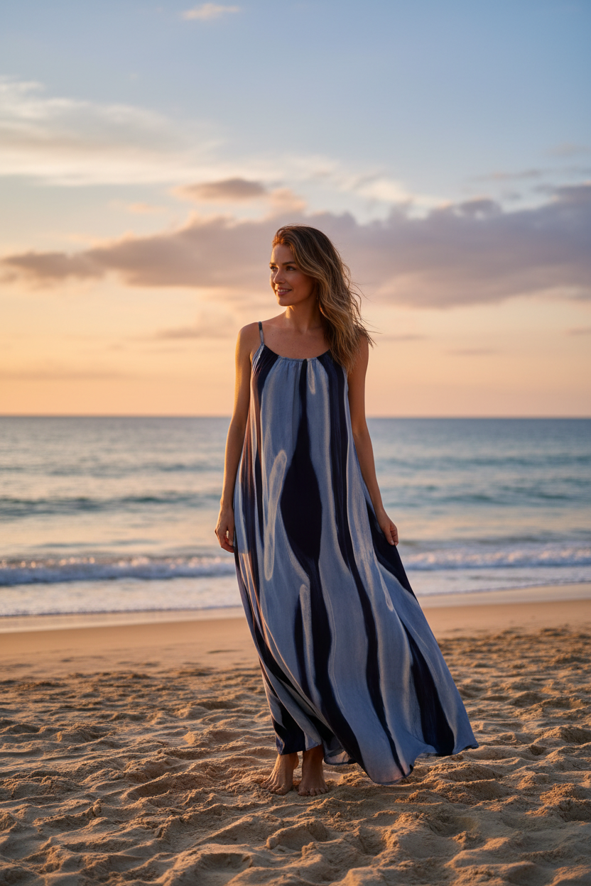 Two Tone Maxi Dress
