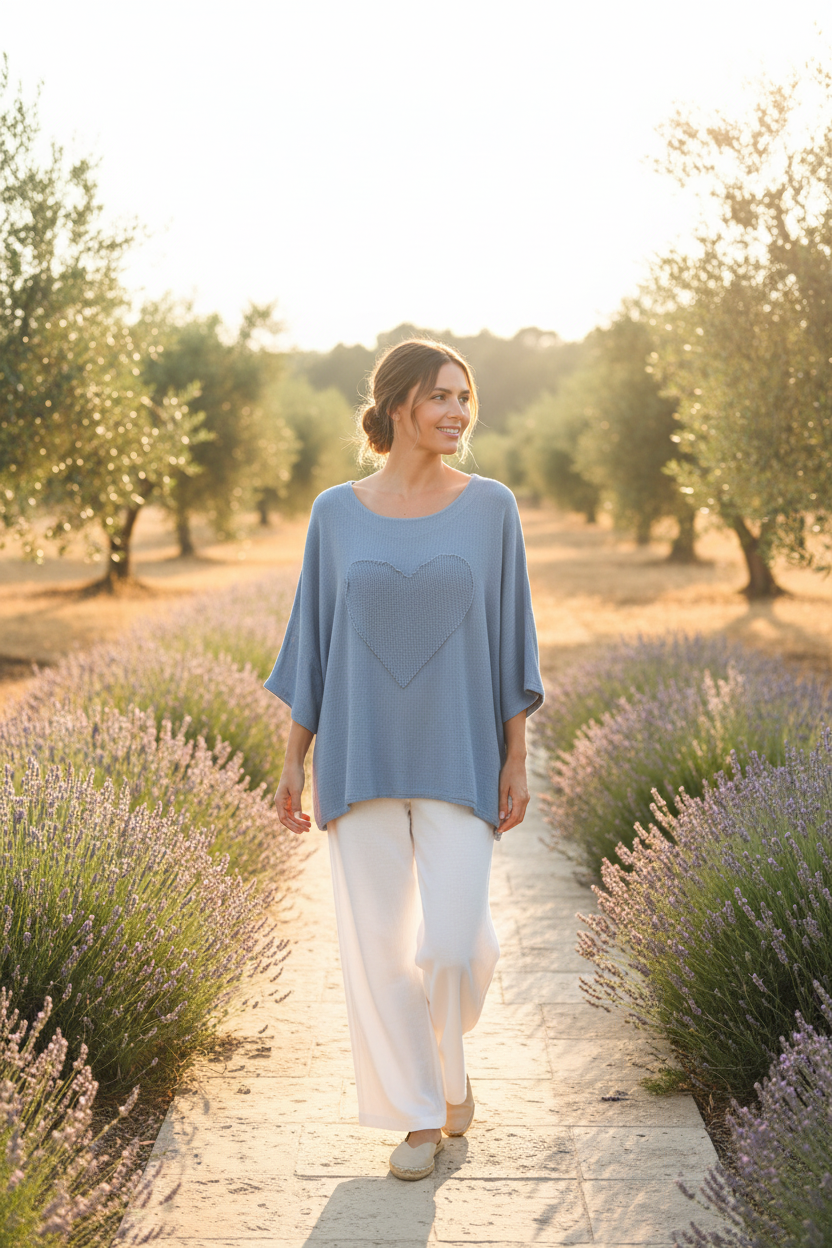 Cotton Heart Tunic