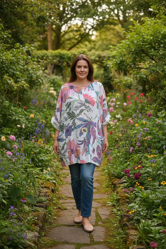 Cotton Orchid Print Tunic