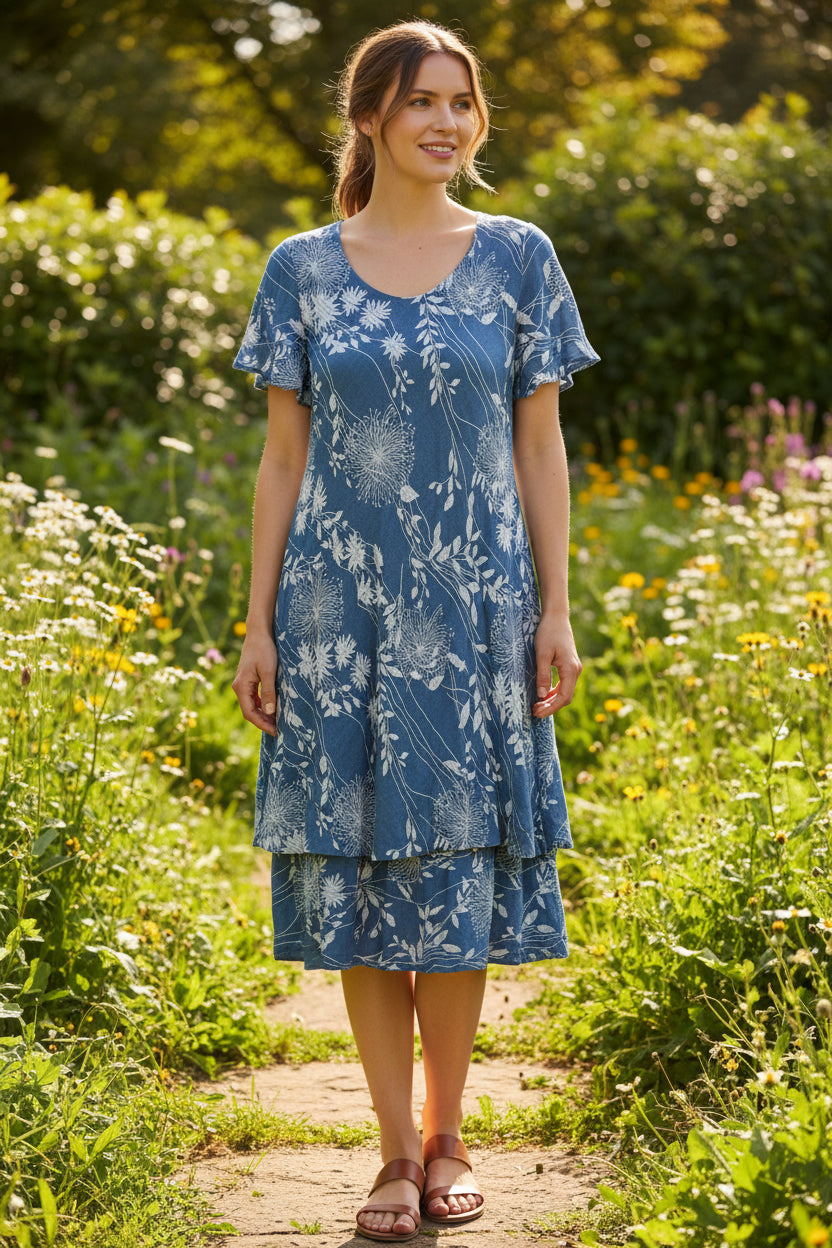 Bias Cut Cotton Dress