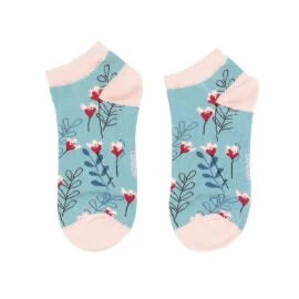 Bamboo Trainer Socks For Women - Wild Floral