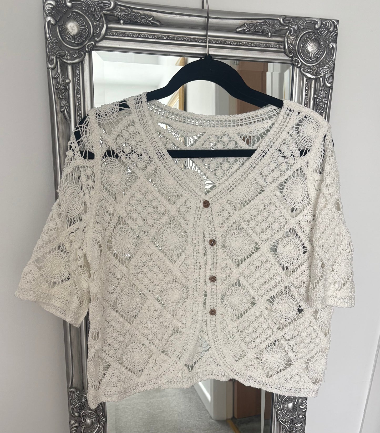 Cotton Crochet Jacket