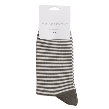Bamboo Socks For Men - Simple Stripe