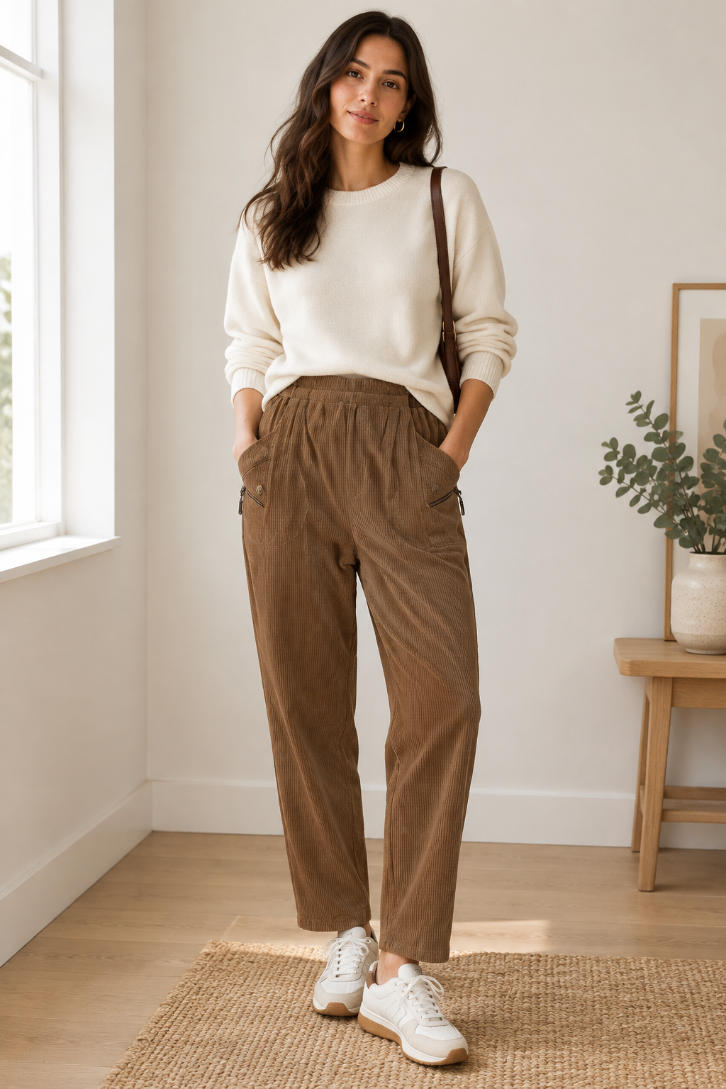 Cord Trousers - Camel