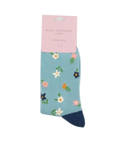Bamboo Socks For Women - Tiny Flowers