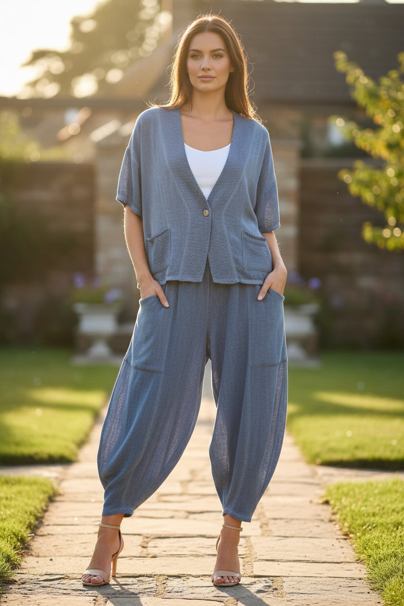 Cotton/Linen Balloon Trousers