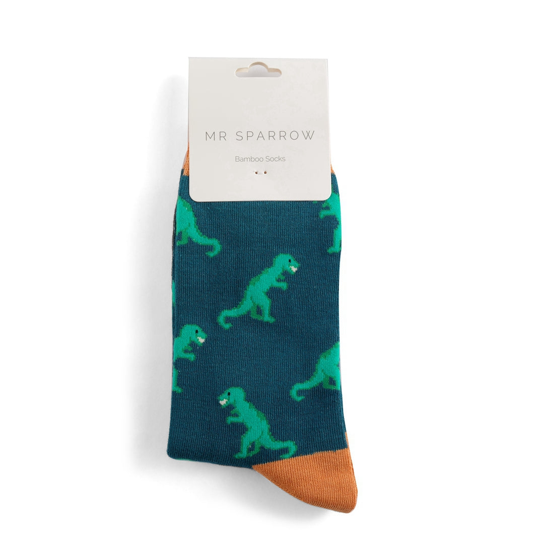 Bamboo Socks For Men - Dinosaurs