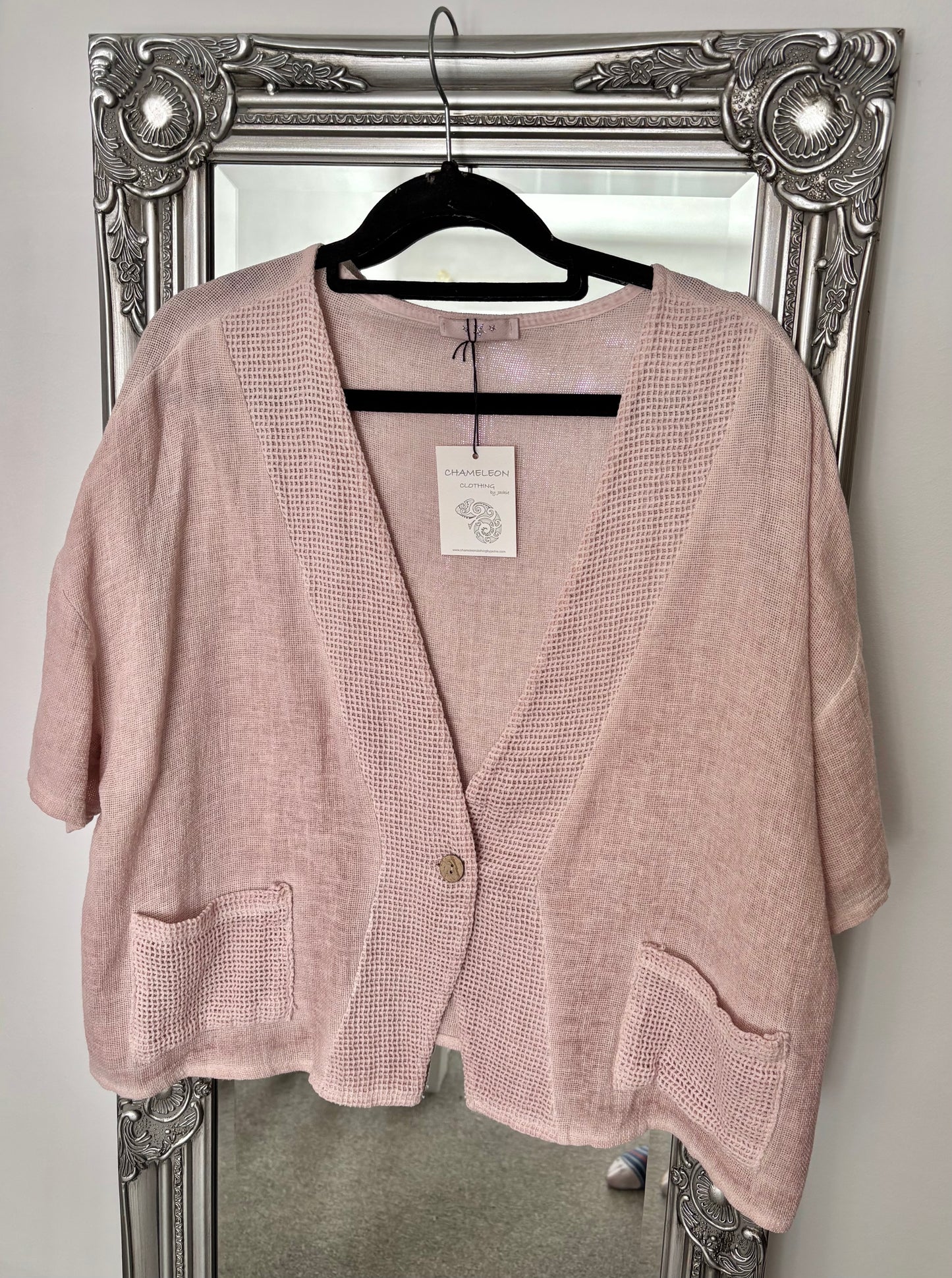 Cotton/Linen Short Sleeve Jacket