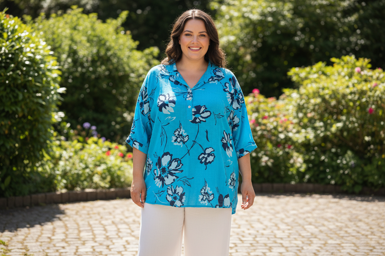 Plus Size Cotton Shirt