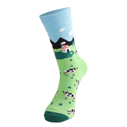 Bamboo Socks For Men - Cows In The Field