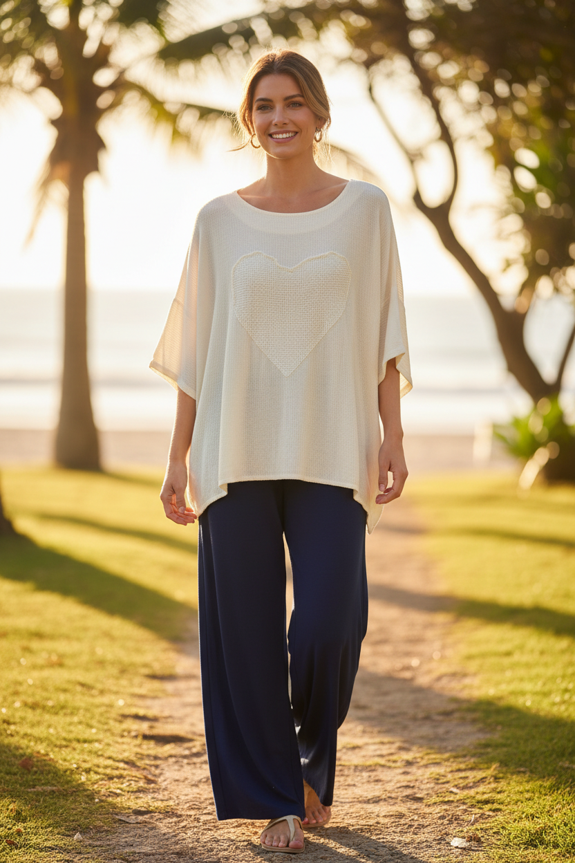 Cotton Heart Tunic