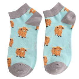 Bamboo Trainer Socks For Women - Highland Herd