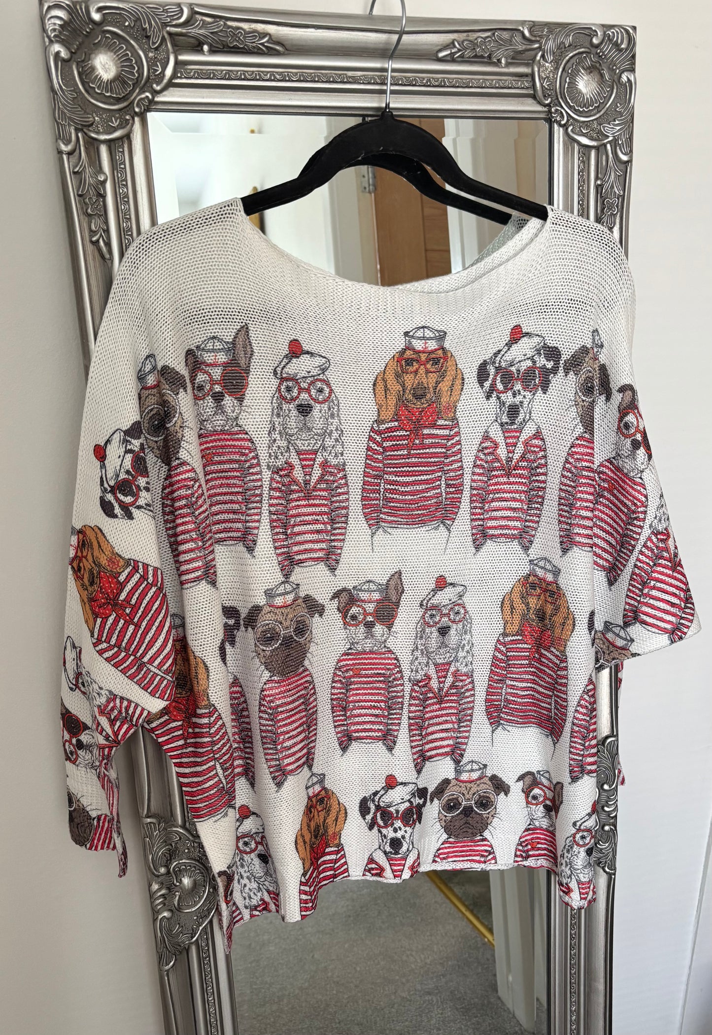 Light Weight Stripe Dog Jumper