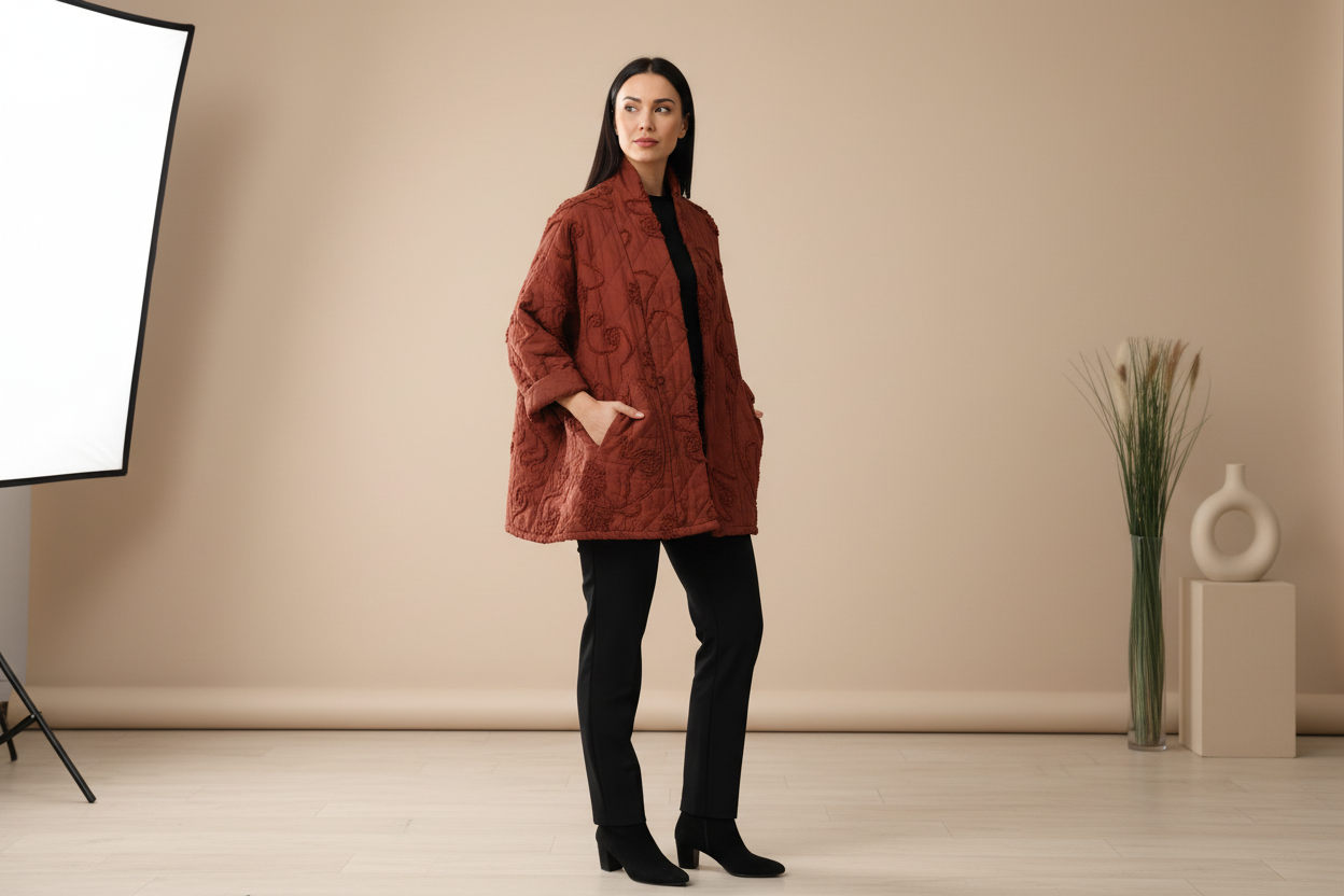 Plain Quilted Jacket